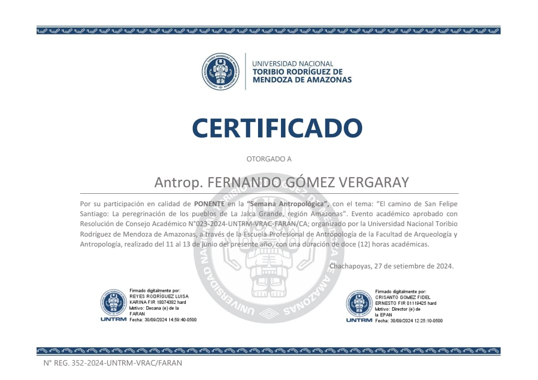 CERTIFICADO PRESENTACIÓN UNTRM - 2024
